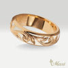 [14K Gold] White Enamel 6mm Ring [Made to Order] (R0439)