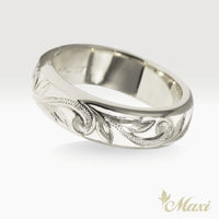 [Silver 925] White Enamel 6mm Ring (R0439)