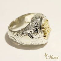 Initial Signet Ring_Oval [Silver 925/14K Gold]