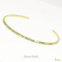 [14K/18K Gold] 1.7mm Tube Open Bangle Bracelet *Made-to-order* (B0589)