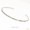 [14K/18K Gold] 1.7mm Tube Open Bangle Bracelet *Made-to-order* (B0589)