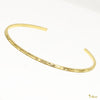 [14K/18K Gold] 1.7mm Tube Open Bangle Bracelet *Made-to-order* (B0589)