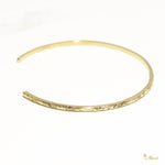 [14K/18K Gold] 1.7mm Tube Open Bangle Bracelet *Made-to-order* (B0589)