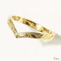 [14K/18K Gold] 2mm Kohola Whale Tail Ring*Made to Order*