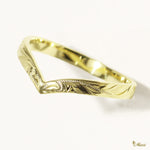 [14K/18K Gold] 2mm Kohola Whale Tail Ring*Made to Order*