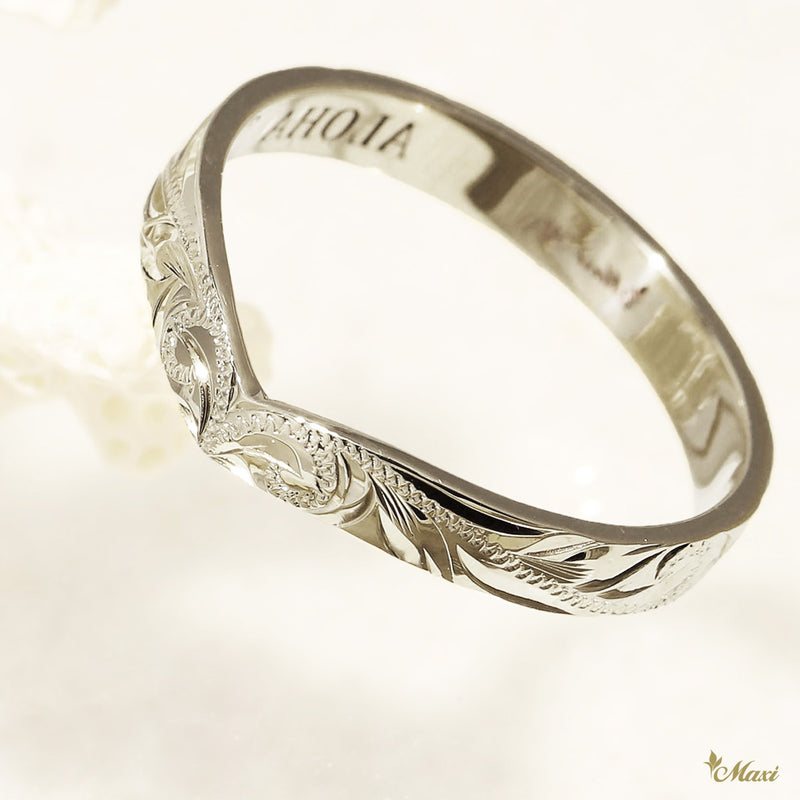 [14K/18K Gold] 3mm Kohola Whale Tail Ring*Made to Order*