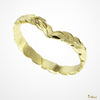 [14K/18K Gold] 3mm Kohola Whale Tail Ring-Hawaiian Maile Pattern-Cutout *Made to Order*