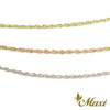 [14K Gold] 1mm Rope Chain　14金　ゴールド　1mm　ロープチェーン　ゴールドチェーン