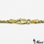 14K Yellow Gold Rope Chain 1mm