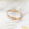 2.5mm_14K Yellow/Pink Gold Rainbow Cutout Pinky Ring
