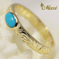 3mm Turquoise Ring [14K Gold] 　14金　ターコイズ　リング