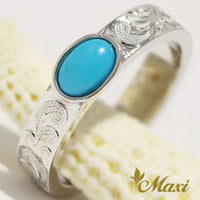 4mm Sleeping Beauty Turquoise Ring [14K Gold]  14金　ターコイズ　リング　オーダーメイド　カスタムオーダー