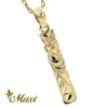 [14K Gold] 4mm cutout Bar pendant  *Made-to-order*　14金　バーペンダント　ネックレス