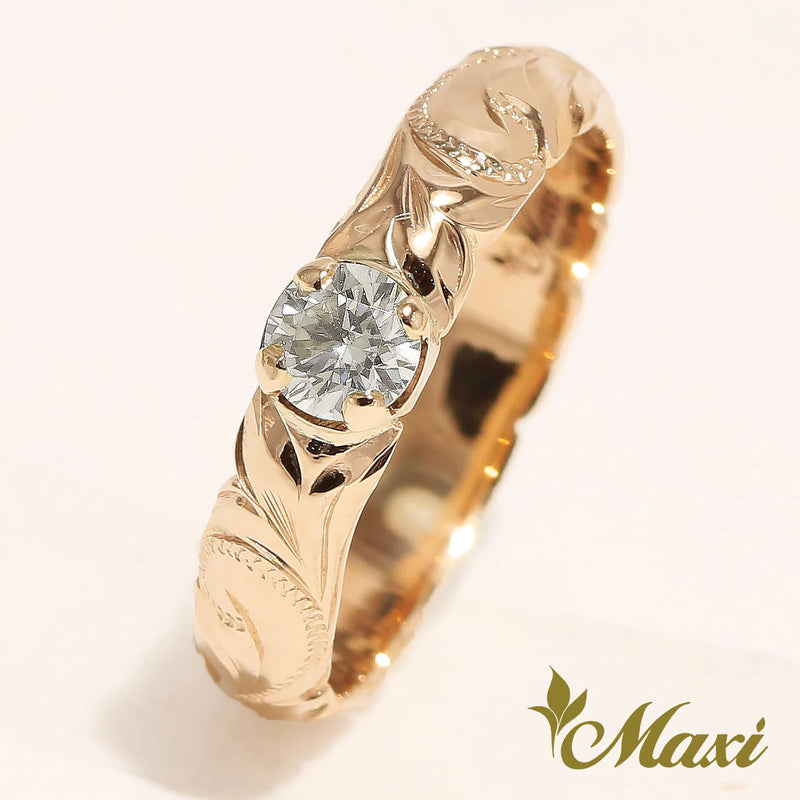 0.25 carat Diamond Ring 4mm [14K/18K Gold/Platinum]