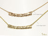 [14K Gold] 32mm x 4mm Horizontal bar Necklace*Made to order*(TRDSP)　