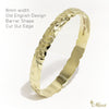 [14K Gold] Custom 8mm Closed Bangle Bracelet *Made-to-order*