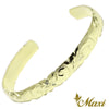 [14K Gold] 8mm Open Bangle Bracelet/ Barrel *Made-to-order*