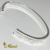 [Silver 925] 6mm Single Border Bangle Bracelet (B0525)