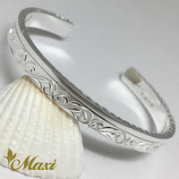 [Silver 925] 6mm Single Border Bangle Bracelet (B0525)