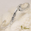 [Silver 925] Small Nalu Wave Bangle Bracelet (B0586)