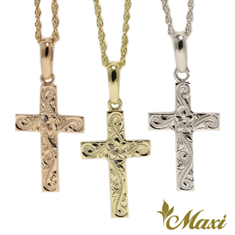 [14K Gold] Cross Pendant 20mm (C0037)