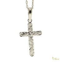 [14K Gold] Cross Pendant 20mm Cutout Edge (C0038)