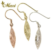 [14K Gold] Maile Surfboard Pierced Earring*Made-to-order* (E0043)