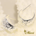 [Silver925]6mm Width Hoop Pierced Earring*Made-to-order*(E0241-plain edge)