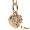 [14K Gold] Diamond Heart Pendant *Made-to-order* (H0023 Dia)