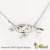 Honu Necklace White Gold