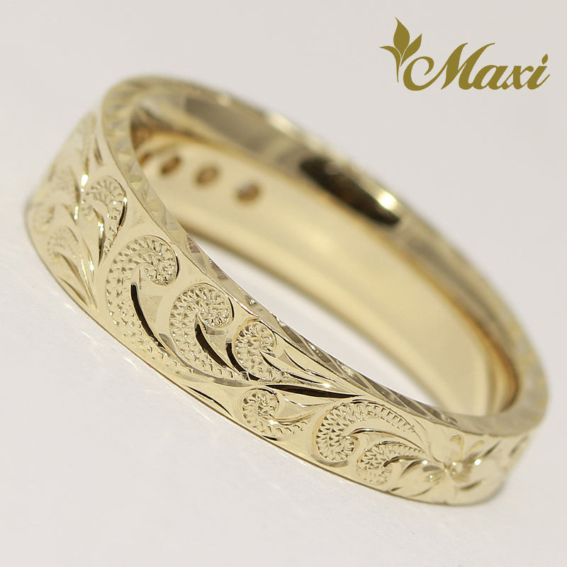 [14K Gold] 5 Diamond Ring [Made to Order　14金　リング　ダイヤモンド