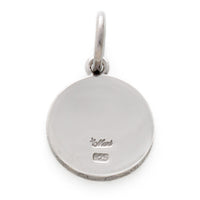 Black Chrome Round Design Pendant Large