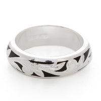 Silver 925 Enamel Ring Large