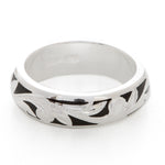 Silver 925 Enamel Ring Large