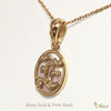 [14K Gold] Shell Initial Pendant (P0193)