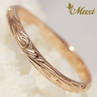 [14K Gold] 2mm Width Wavy Line Ring*Made to Order*(KR0026)