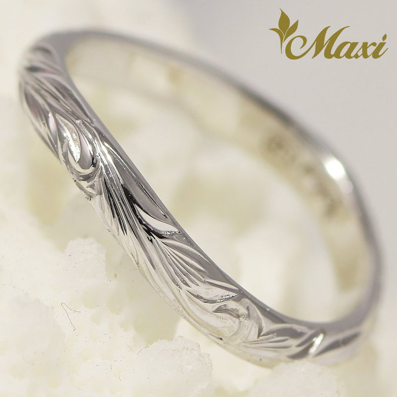 [18K Gold] 2mm Width Wavy Line Ring*Made to Order*(KR0026)