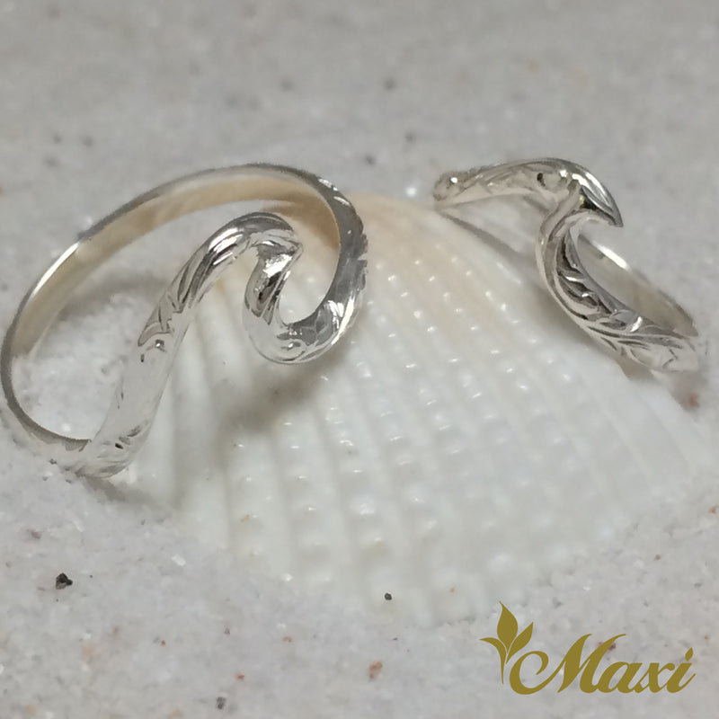 [Silver 925] Small Nalu Wave Ring [Made to Order] (KR0040SS)(Best Seller)