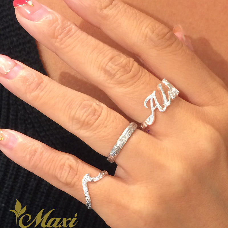 [Silver 925] Small Nalu Wave Ring [Made to Order] (KR0040SS)(Best Seller)