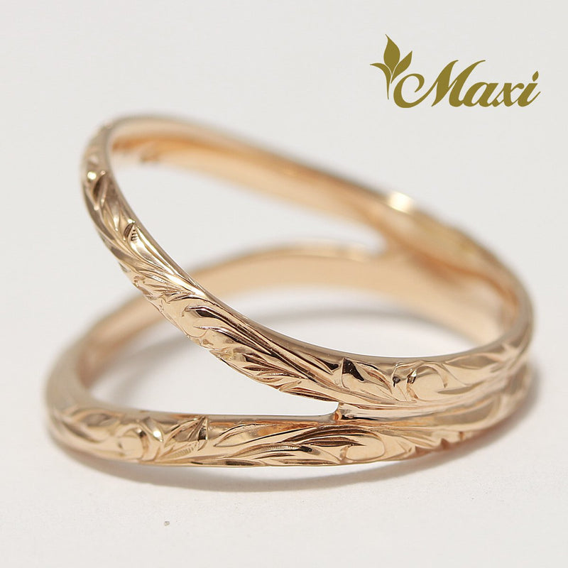 [14K/18K Gold] Double Open Ring (KR0045)*Made to Order*