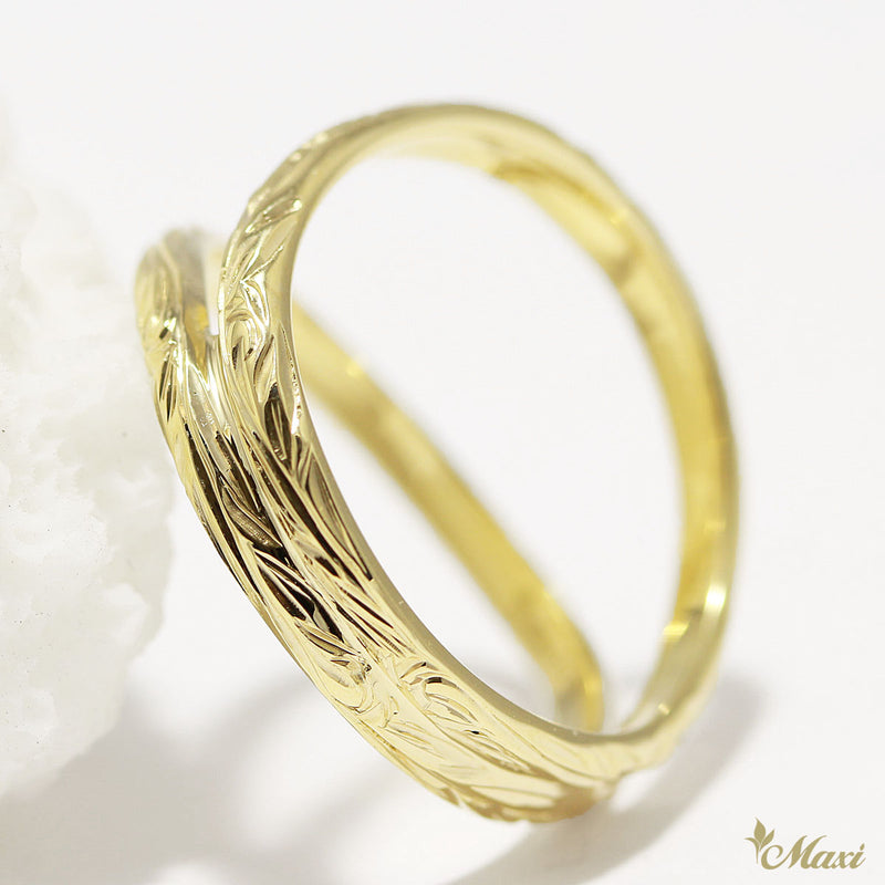 [14K/18K Gold] Double Open Ring (KR0045)*Made to Order*