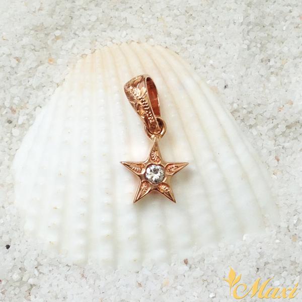 Star Pendant with Diamond [14K Gold]