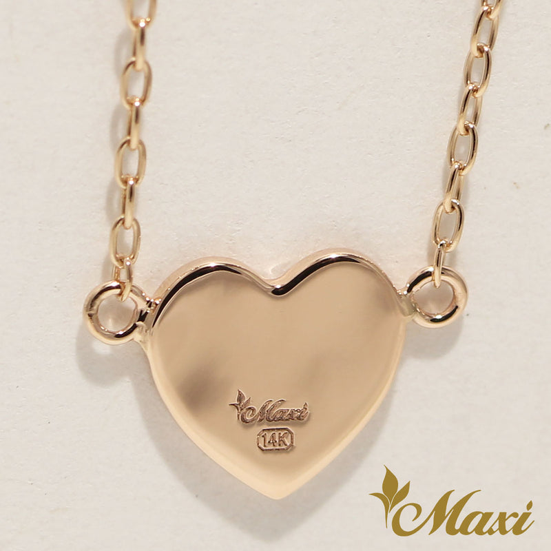 [14K Gold] Heart Necklace *Made-to-order*(N0027)