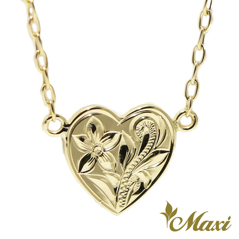 [14K Gold] Heart Necklace *Made-to-order*(N0027)