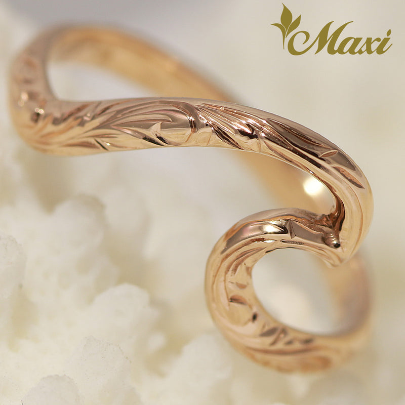 Nalu Wave ring _large_rose gold