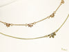 Naupaka Necklace small with diamond and one flower necklace