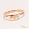 Naupaka cutout ring Rose gold