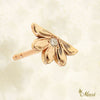 Naupaka earring with Diamond _Rose gold