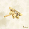 Naupaka earring with Diamond _Yellow gold