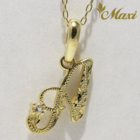 [14K Gold] Initial Pendant Medium (P0101)